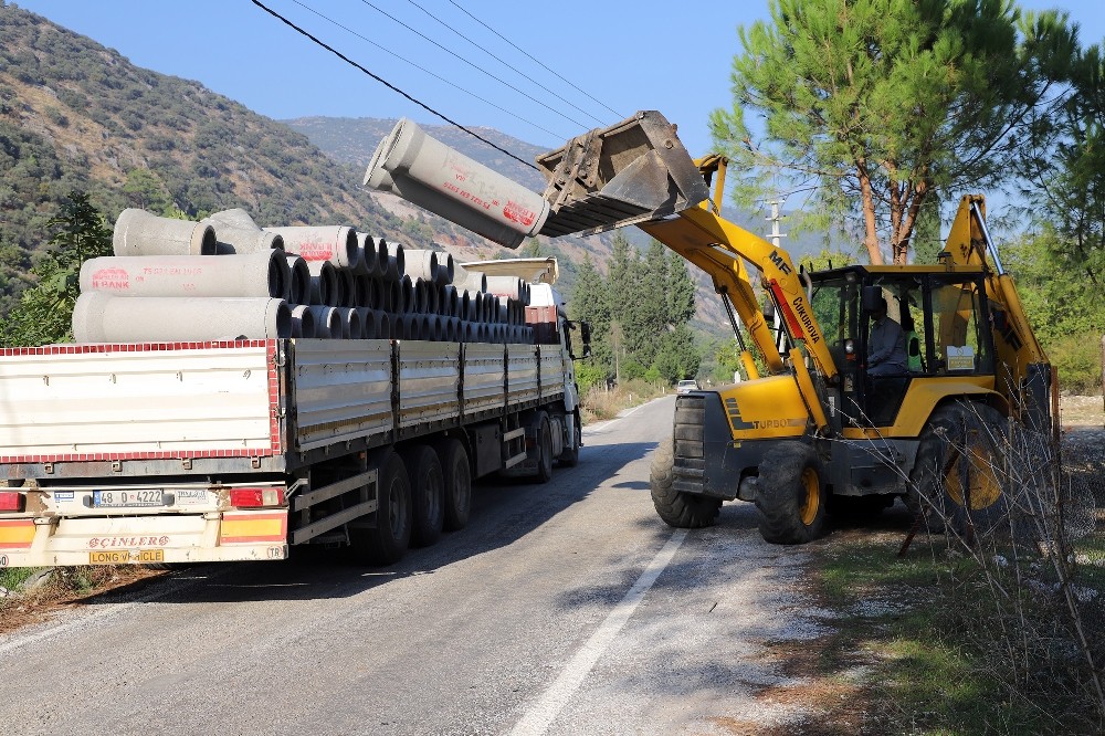 Ula’da kanalizasyon çalışmaları tamamlandı 