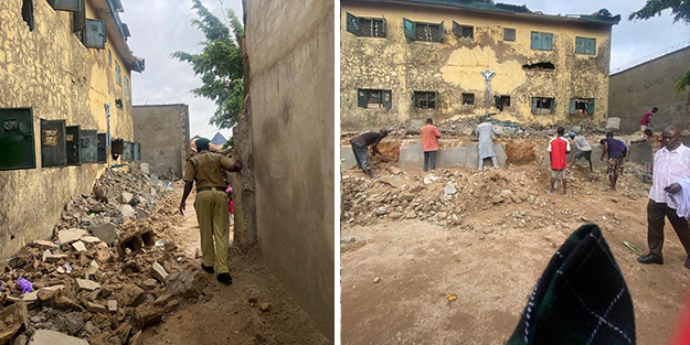 Ülke karıştı! Terör örgütü üyelerinin kaldığı hapishanenin duvarları yıkıldı: 118 mahkum kaçtı!