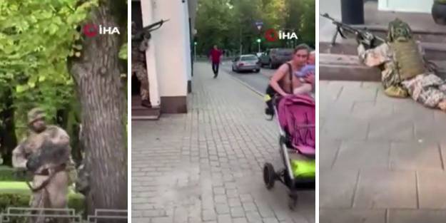 Ülkede şoke eden görüntüler! Sokak ortasında askeri tatbikat yaptılar