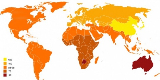 Ülkelerin IQ seviyeleri - FOTO