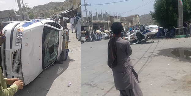 Ülkeyi karıştıran olay! Polisler içindeyken aracı ateşe verdiler