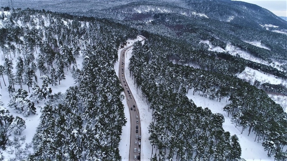 Uludağ’da kartpostallık manzaralar 