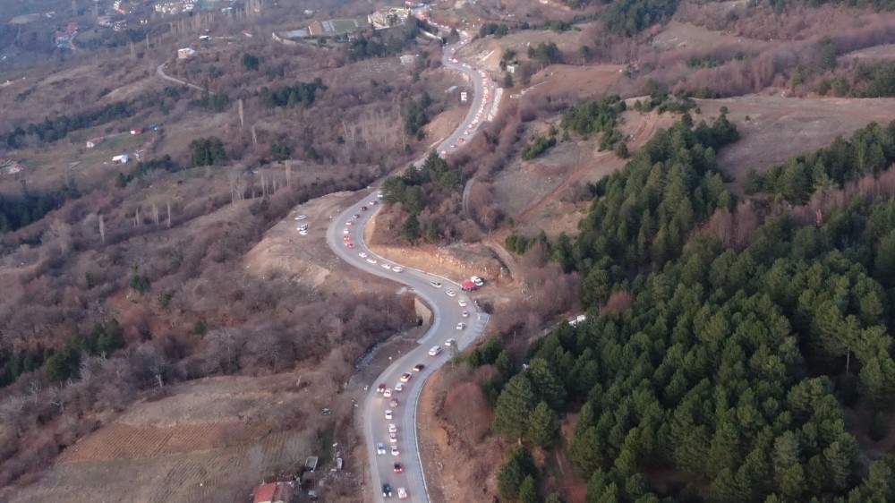Uludağ’da tatilcilerin dönüş çilesi 