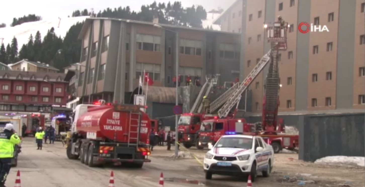 Uludağ’daki Kervansaray Otel yangınında 2 can kaybı! 3 kişi dumandan etkilendi İşte olay yerinden dron görüntüleri