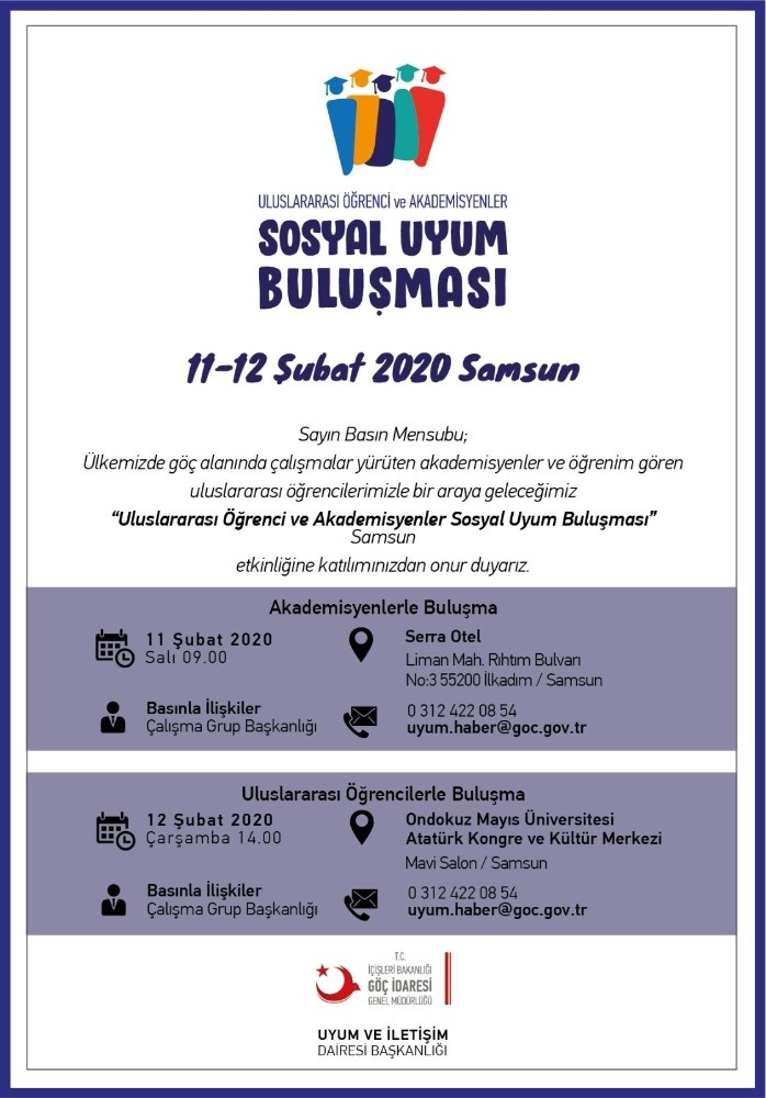Uluslararası öğrenci ve akademisyenler sosyal uyum buluşması 