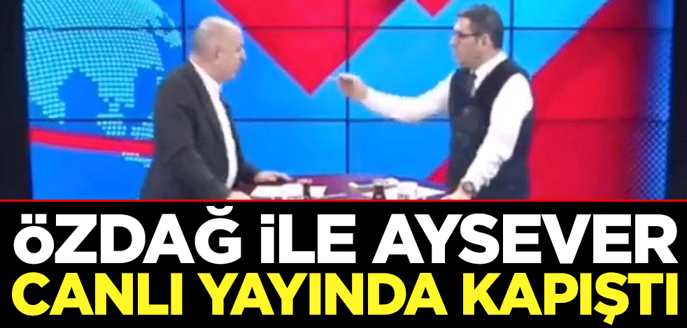 Ümit Özdağ ile Enver Aysever canlı yayında kapıştı