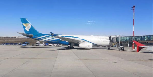 Umman Havayolları uçağı Diyarbakır'a acil iniş yaptı!