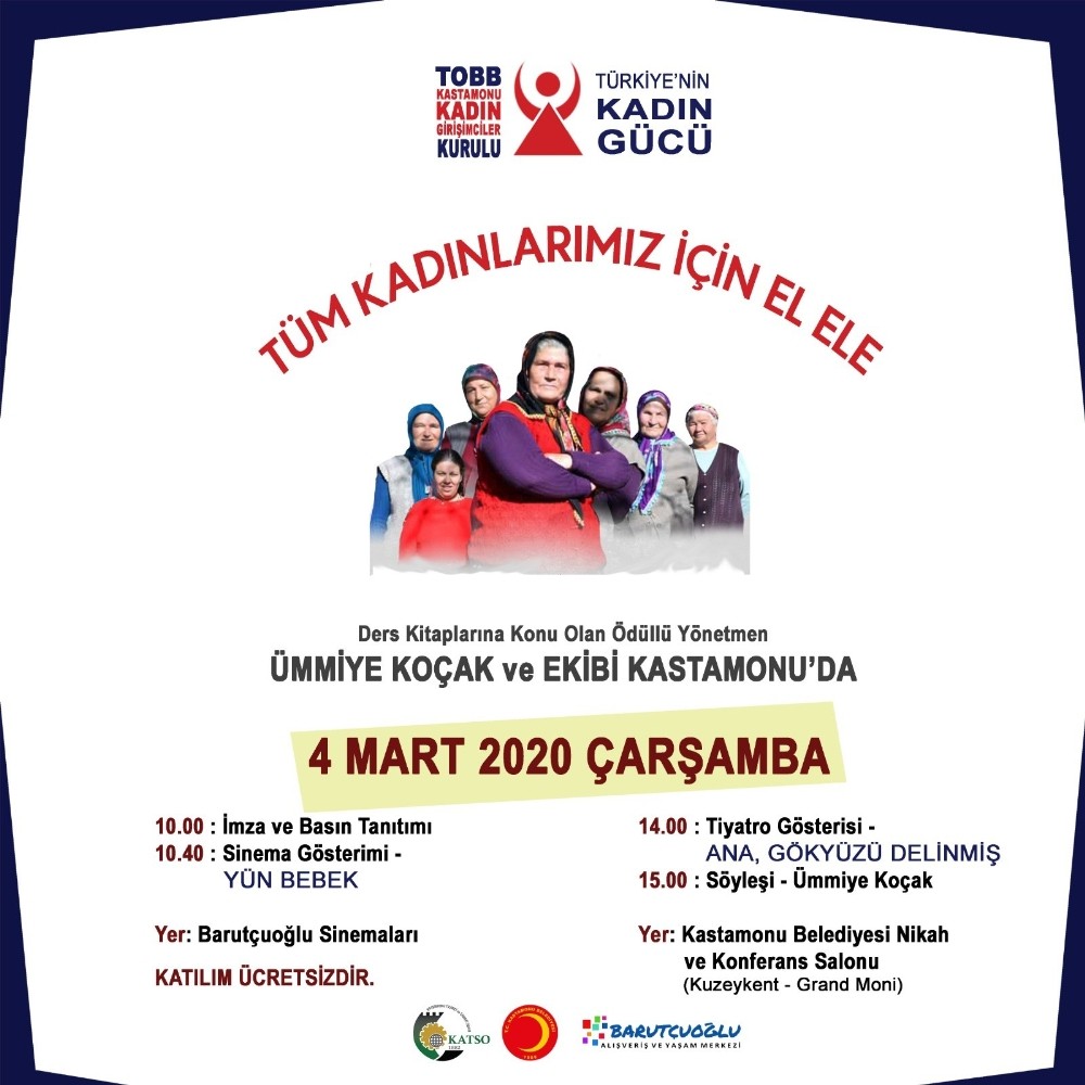 Ümmiye Koçak ve ekibi, Kastamonu’ya gelecek 