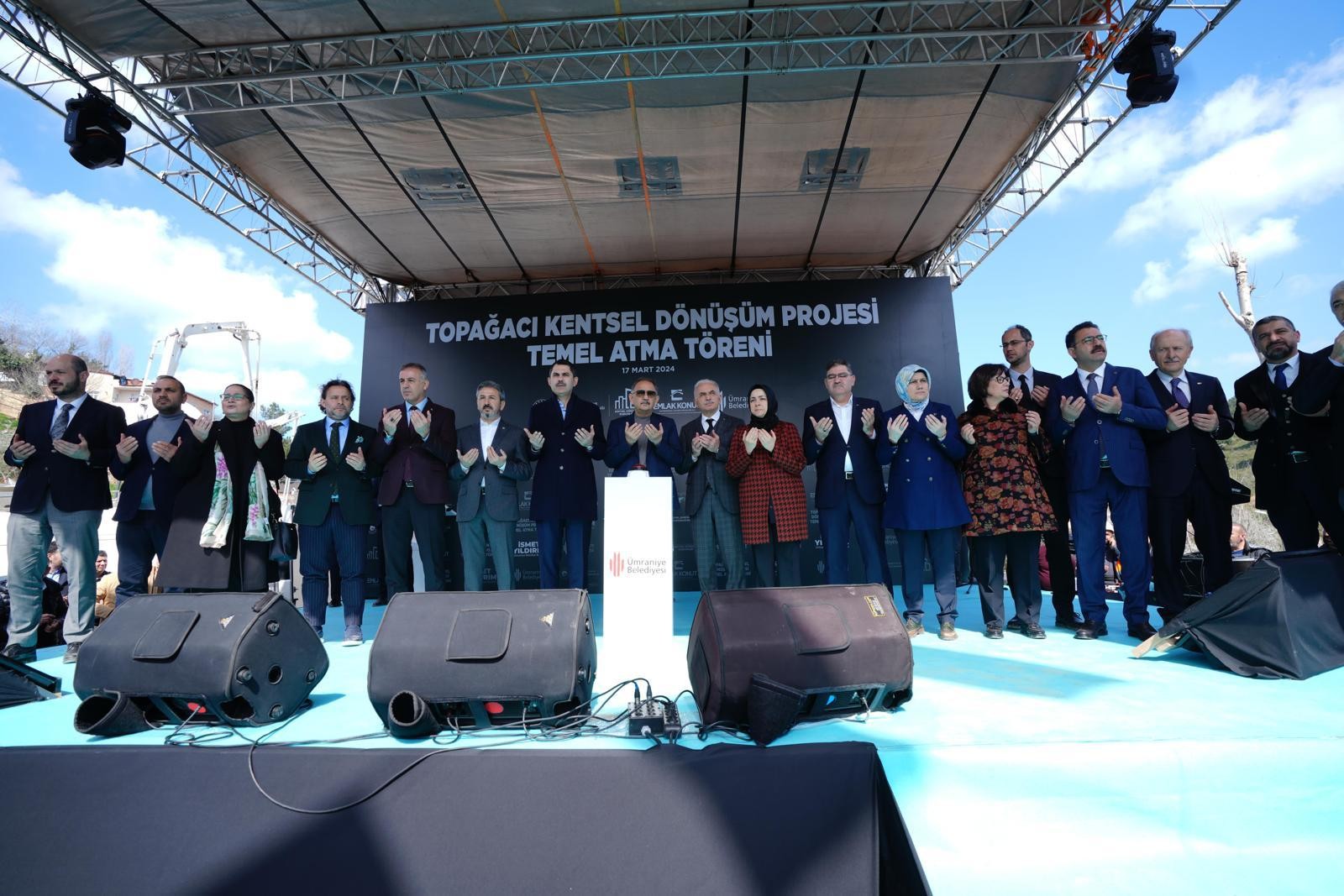 Ümraniye'de bin 174 bağımsız birim için temel atma töreni yapıldı