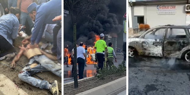 Ümraniye’de kendi aracını yakıp polise bıçakla saldıran adam öldürüldü