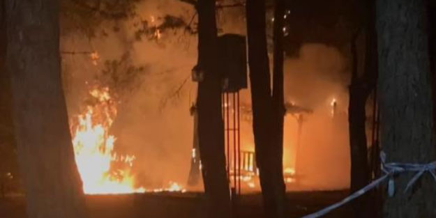 Ümraniye'de korkutan yangın