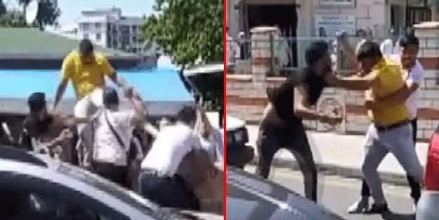 Ümraniye'de ortalık savaş alanına döndü! Kafasına taşla vurdu