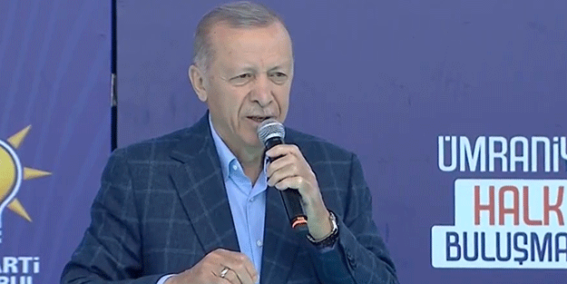 Ümraniye'de vatandaşlara hitap eden Erdoğan Kılıçdaroğlu'na sordu: Bunu Biden'dan aldığın talimatla mı yapacak?