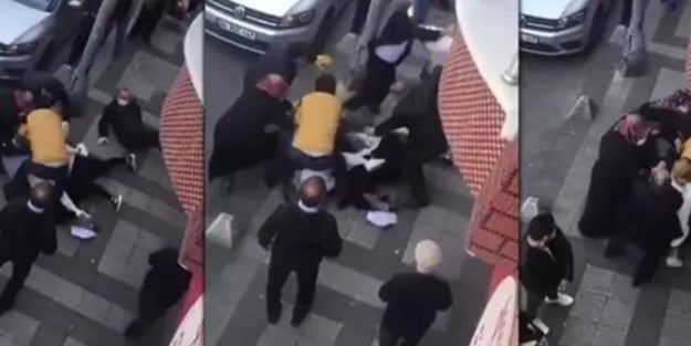 Ümraniye’yi ayağa kaldıran rezil görüntüler! Saç saça baş başa birbirlerine daldılar