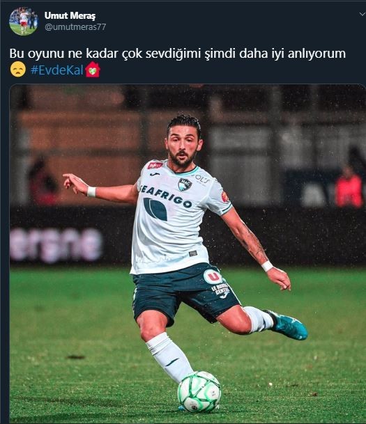 Umut Meraş futbolu özlediğini duyurdu 
