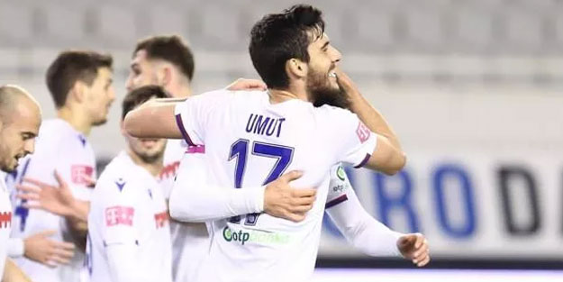 Umut Nayir takımını sırtladı