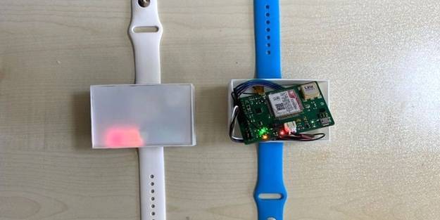 Üniversite öğrencileri Covid-19 için akıllı bileklik üretti