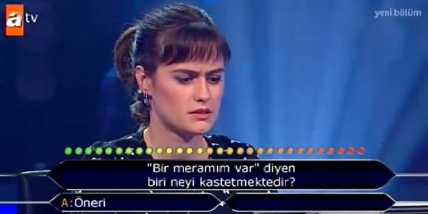 Öyle bir soruda elendi ki...