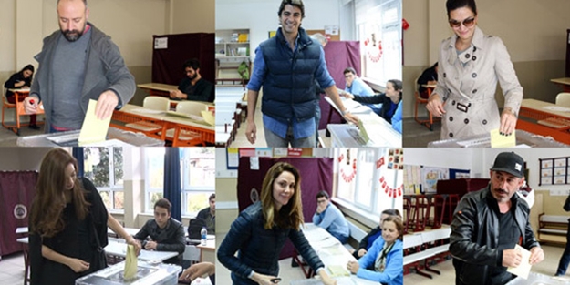 Ünlü isimler oylarını kullandı