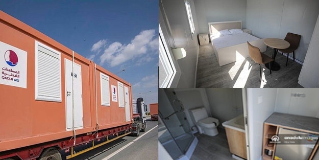 Ünlü Katar konteynerleri, Adıyaman'da kuruluyor