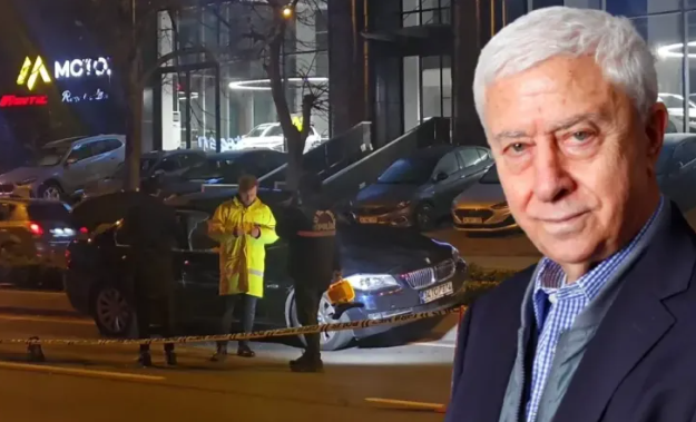 Ünlü Mimar Turgut Toydemir'in vurulduktan sonra kaza anına ilişkin güvenlik kamera görüntüsü ortaya çıktı