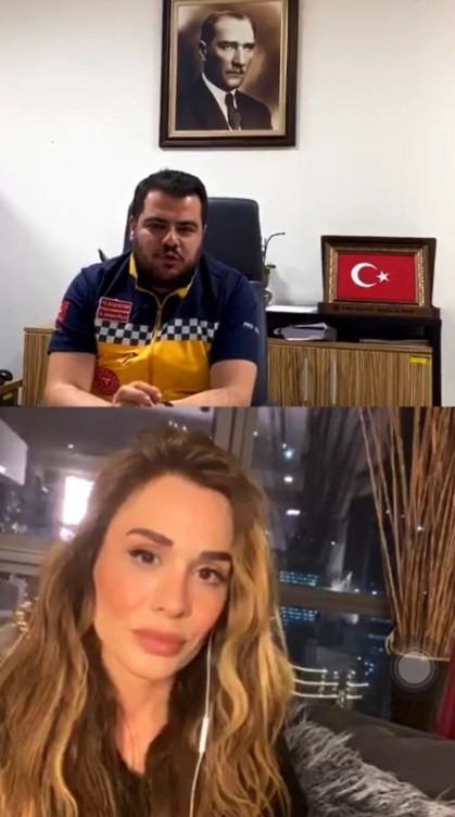 Ünlü şarkıcı Şimal, Eskişehir 112 çalışanlarına şarkılar söyleyerek moral verdi 