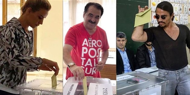 Ünlü isimler sandık başında