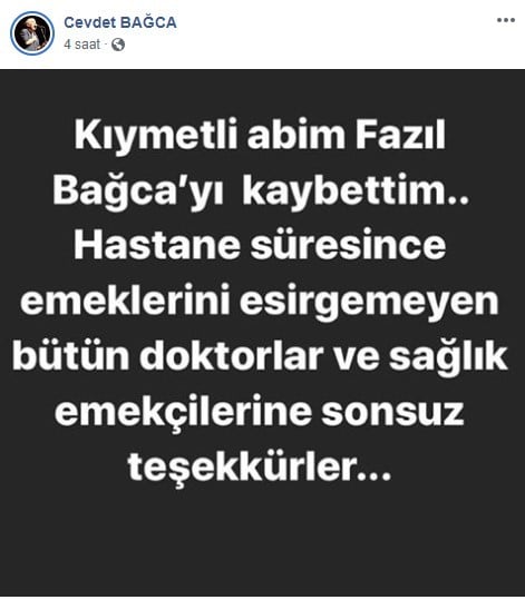 Ünlü söz yazarının ağabeyi korona kurbanı 