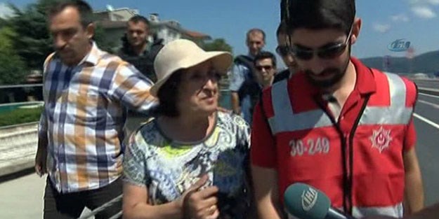 Unuttuğu çanta bomba sanılan kadın ağladı