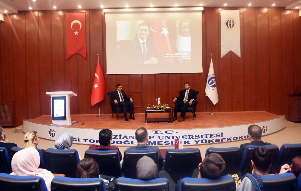Ünverdi GAÜN Naci Topçuoğlu Meslek Yüksekokulu kariyer günleri programının konuğu oldu 