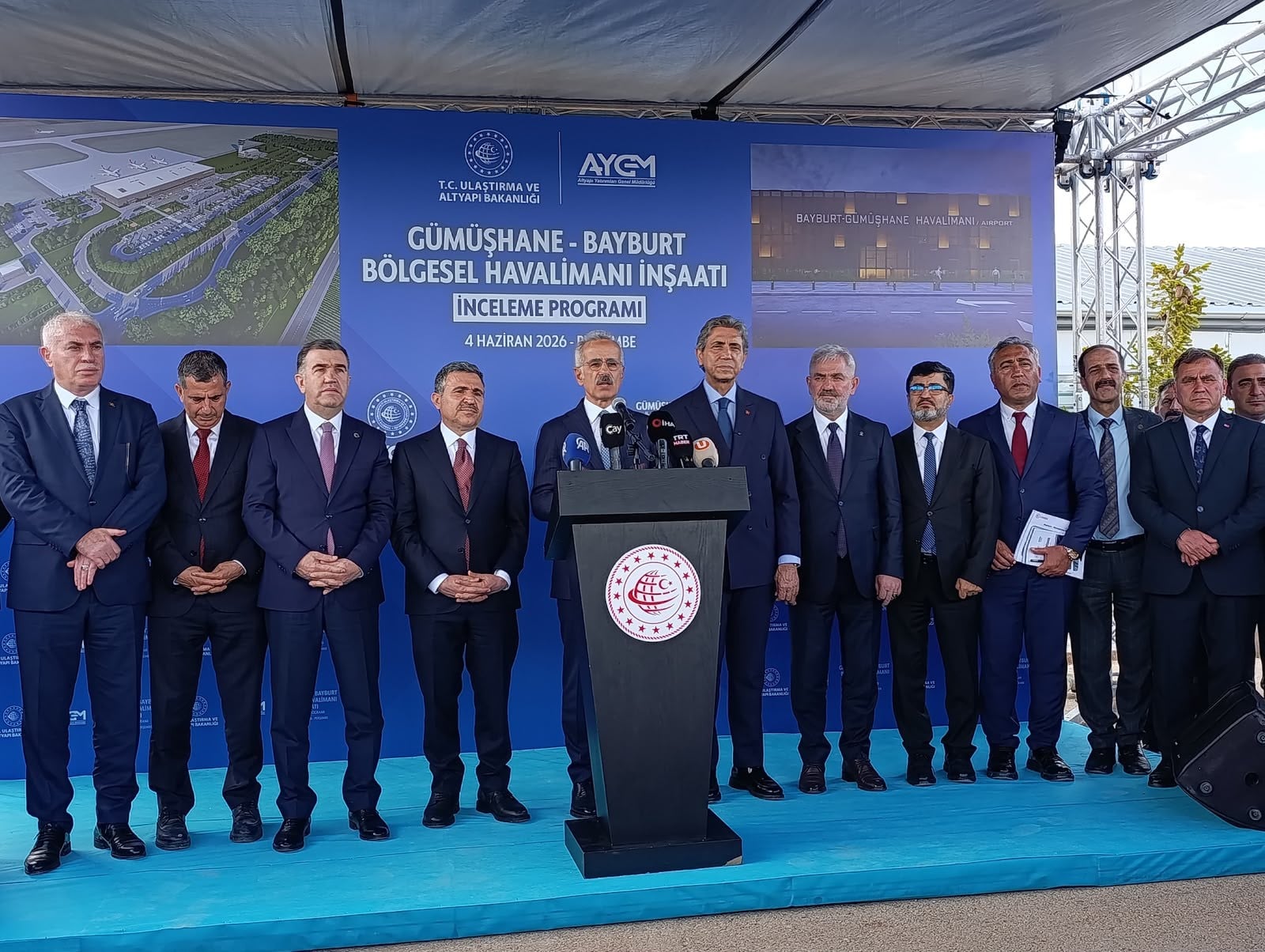 Uraloğlu'ndan Gümüşhane'de gövde gösterisi! Bayburt-Gümüşhane Havalimanı açılış için gün sayıyor!