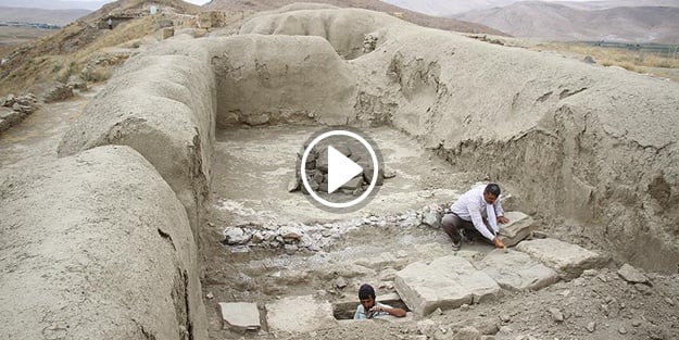 Urartular'a ait kanalizasyon sistemi bulundu!