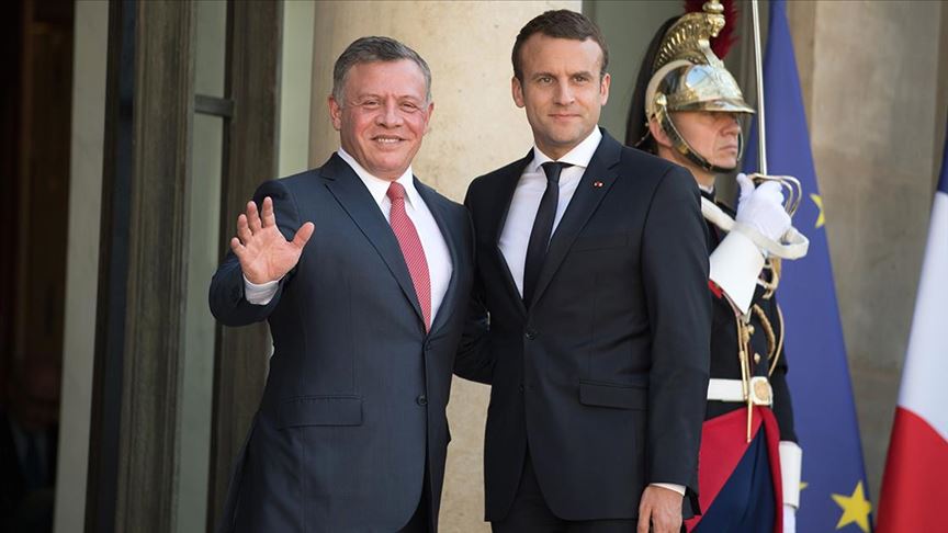 Ürdün Kralı 2. Abdullah ve Macron, bölgesel konuları görüştü