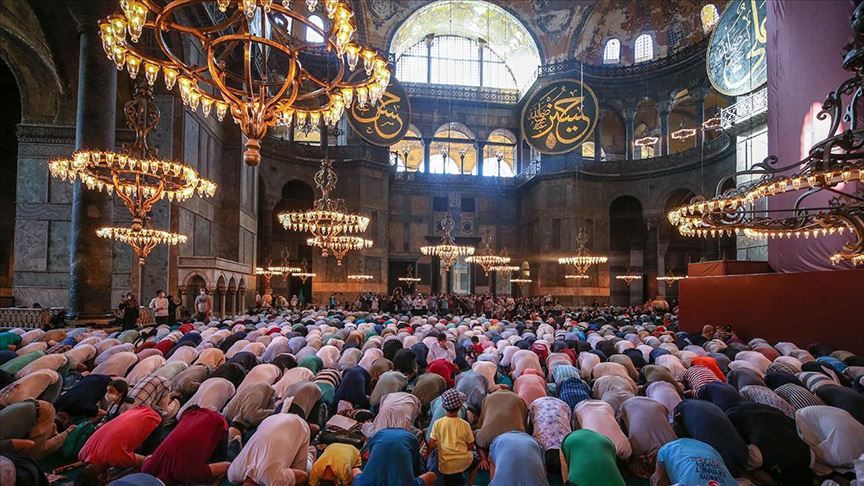 Ürdünlüler'den Türkiye'ye Ayasofya-i Kebir Cami-i Şerifi tebriği