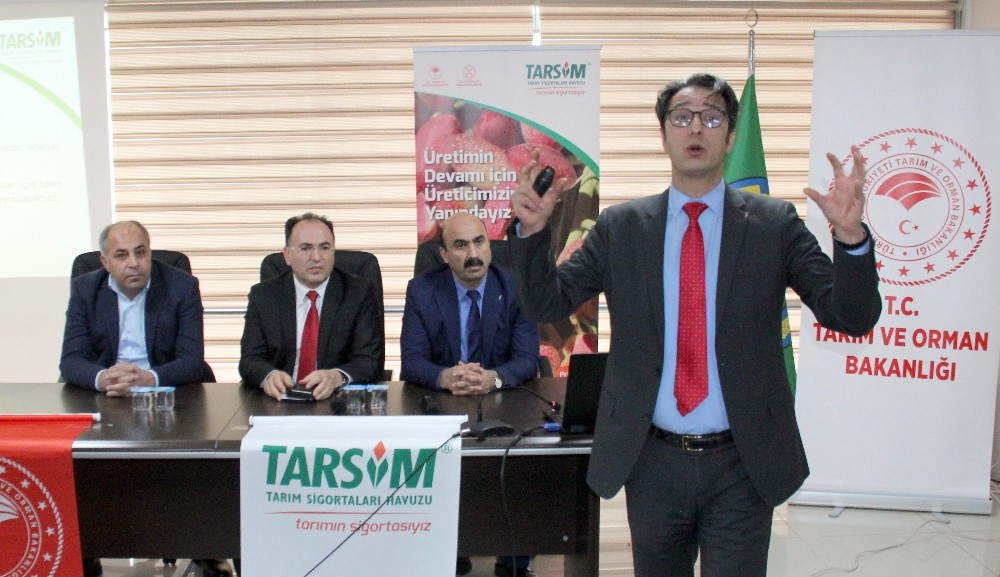 Üreticilere tarım sigortasının önemi anlatıldı 