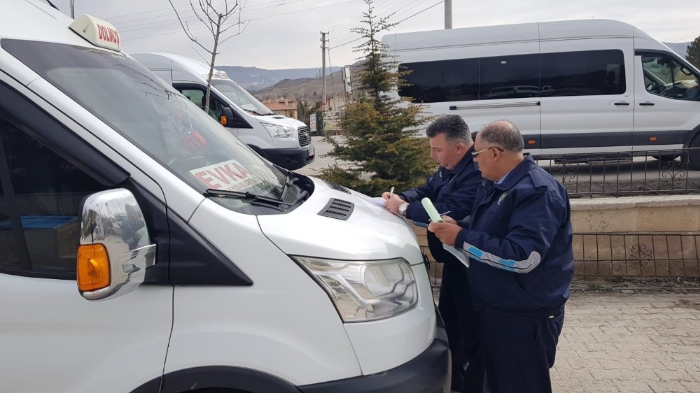 Ürgüp’te şehir içi dolmuşlar Zabıta tarafından denetlendi 