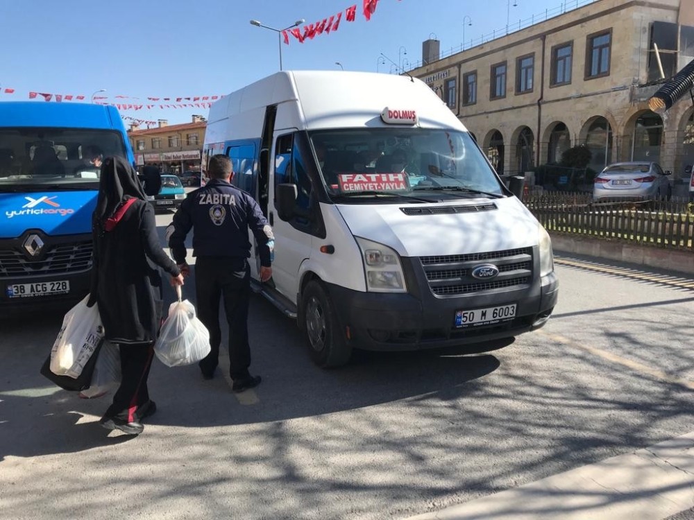 Ürgüp’te zabıta ekiplerinden tedbir denetimleri 