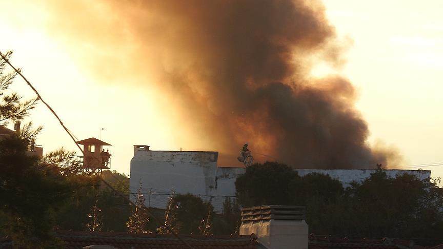 İzmir Urla Kapalı Cezaevi'nde yangın çıktı