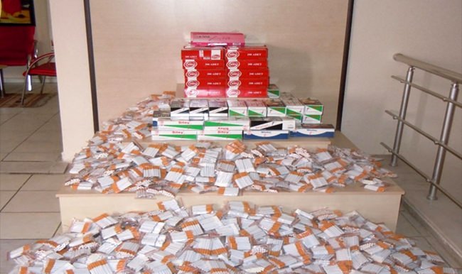 Uşak'ta kaçak sigara operasyonu