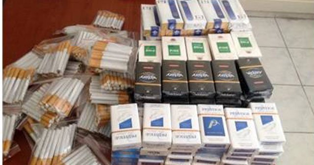 Uşak’ta kaçak sigara satışına baskın yapıldı