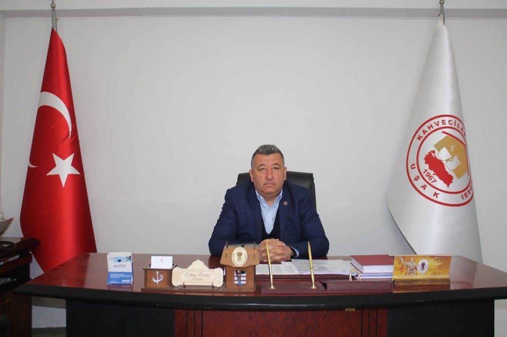 Uşak’ta kahveci esnafından destek çağrısı 