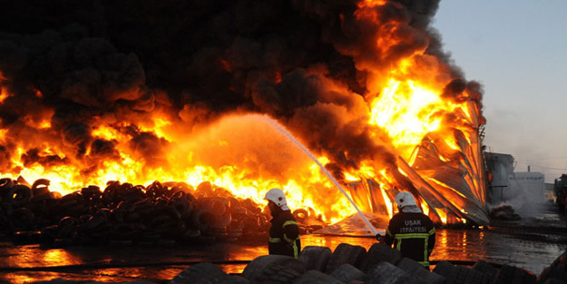 trafo patlaması sonucu yangın çıktı