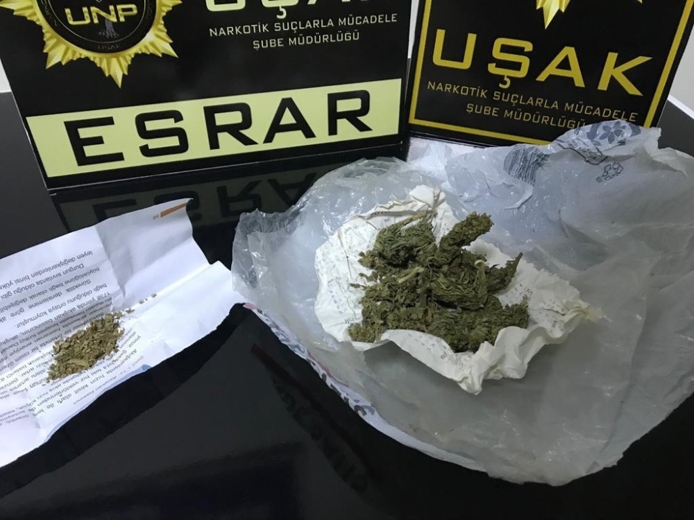 Uşak’ta uyuşturucu operasyonları: 8 gözaltı 