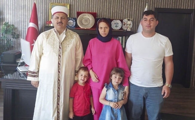 Uşak’ta yaşayan Ukraynalı kadın Müslüman oldu