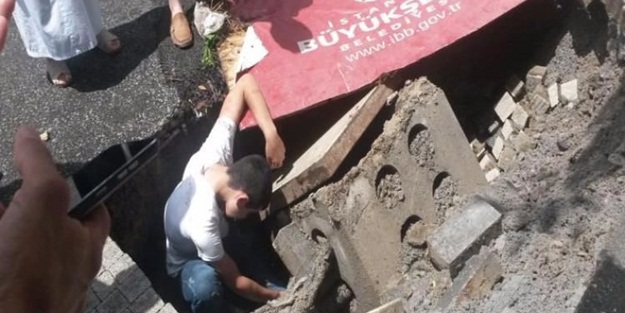 Üsküdar'da korkutan görüntü!