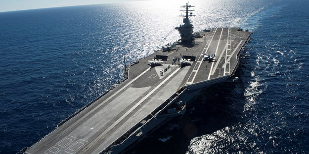 USS Nimitz uçak gemisine geri çekil emri