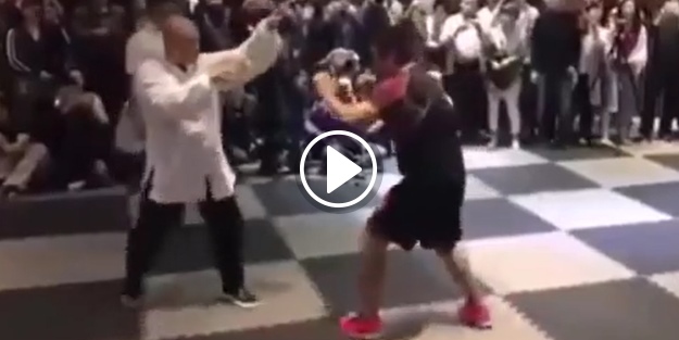 Ustaların dövüşü yalnızca 10 saniye sürdü