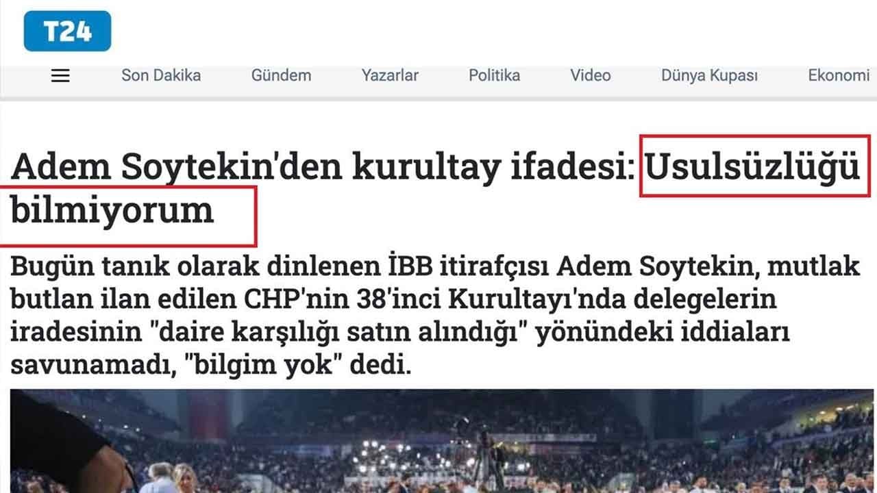 'Usulsüzlúğü bilmiyorum' öyle mi? Daha ne istiyorsun Ekrem şakşakçısı T24'?