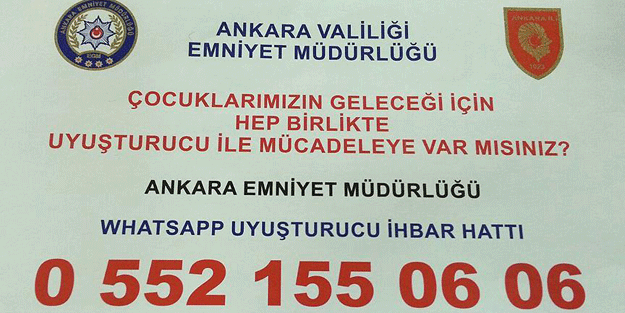 Uyuşturucu ile mücadele için 'WhatsApp ihbar hattı'