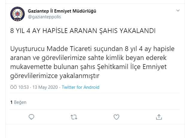 Uyuşturucudan 8 yıl cezası olan şahıs yakalandı 